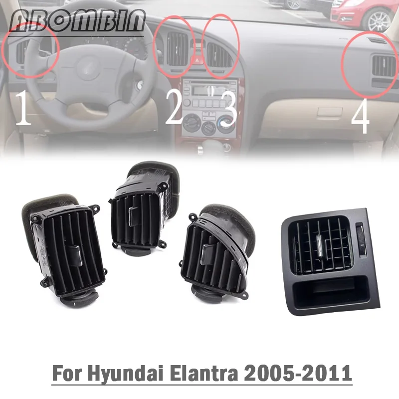 

Воздуховод в сборе, вентиляционное отверстие для приборной панели, вентиляционная решетка для Hyundai Elantra 2005-2011