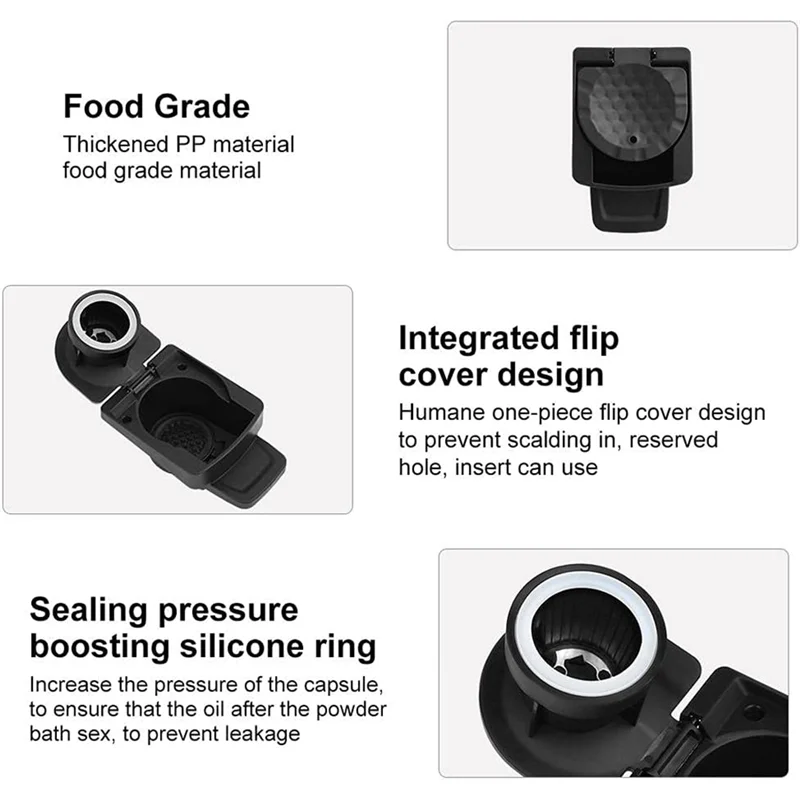 A74G-再利用可能なコーヒーカプセルアダプタードルチェグストマシン用詰め替えカプセルコンバーター