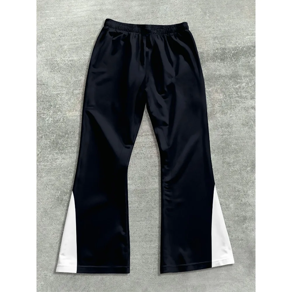 Heren Casual Street Style Trendy Cross Print Modieus Licht uitlopend Zwart en Wit Color-Block Design Joggingbroek Herenbroek