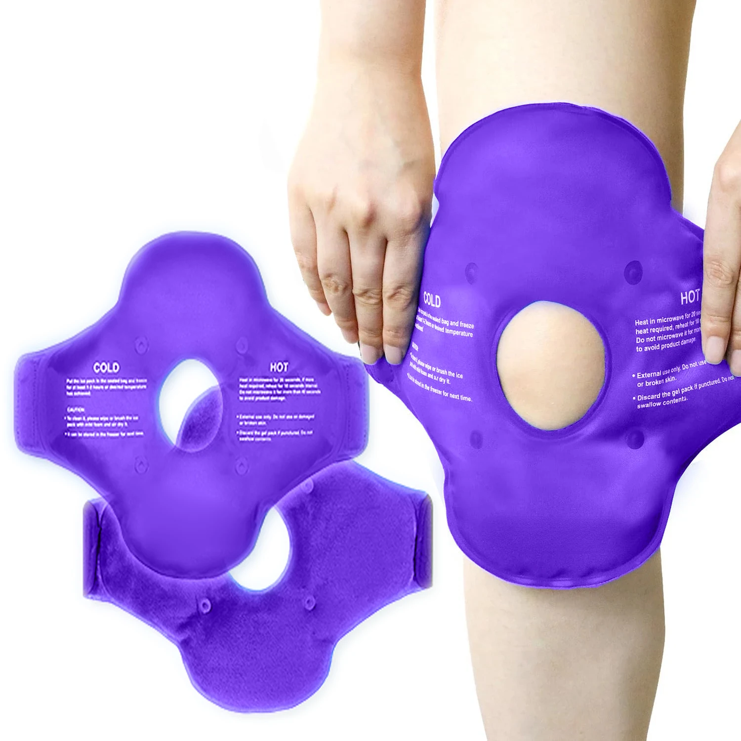 Eisbeutel zur Linderung von Knieschmerzen, wiederverwendbare Gel-Eisfolie für Beinschwellungen, Ersatzchirurgie, Kaltkompressentherapie für Arthritis