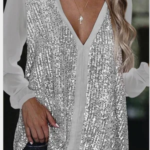 10 Hauptverkaufsbluse Paetê Helligkeit - №2