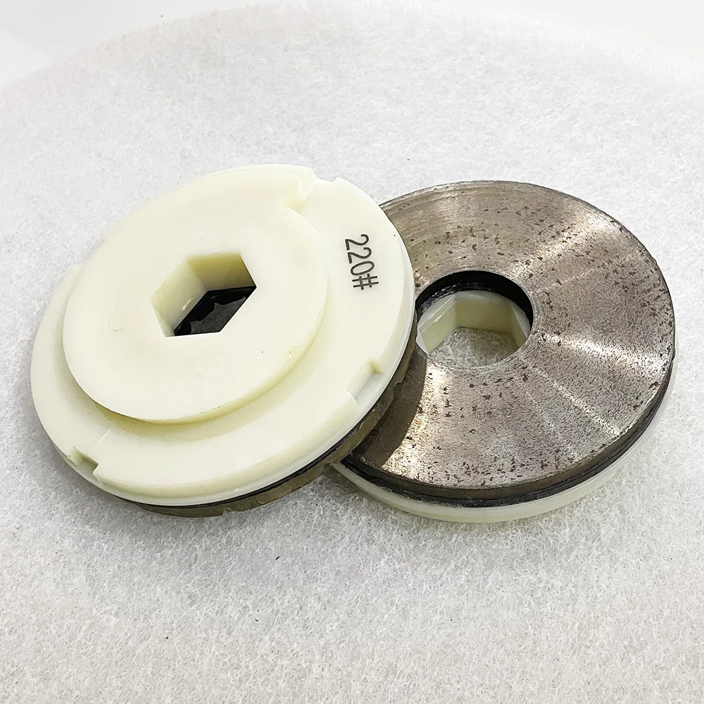 5 Inch 125mm Diamond Metal Snail Lock Buckle Flat Chamfering Grinding Wheel For Polishing Marble Granite Artificial Stone