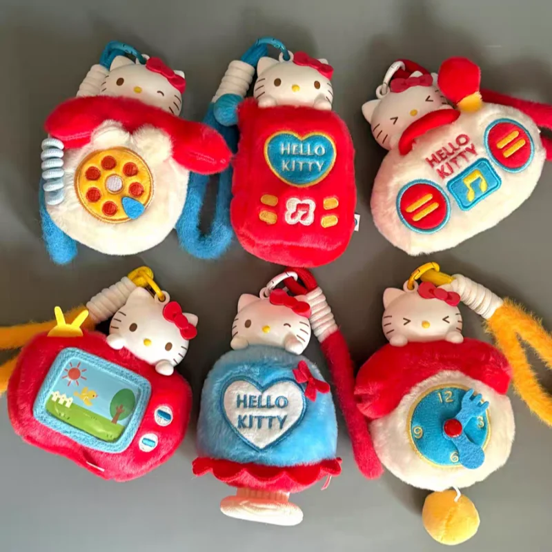 MarTUBE Official Licensed Hello Kitty Plush Voice Recorder Bag Pendant With Play And Record Function Cute New Year Gift For Kids