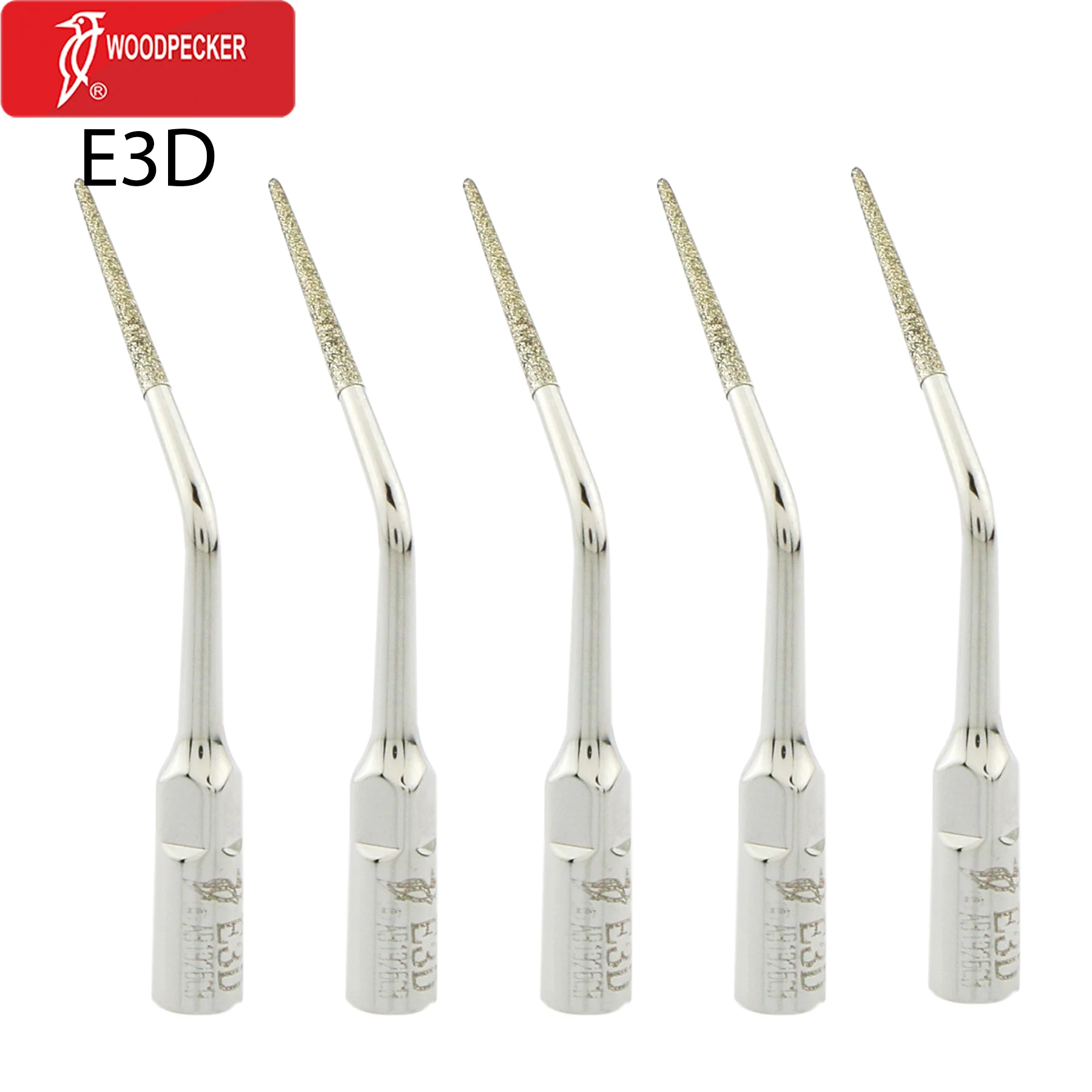 Woodpecker Ultrasonic Tips  Scaling Endo Tip Periodontics Endodontics Rinsing Fit EMS Ultrasonic Scaler E-Series 1/5PCS   E3D