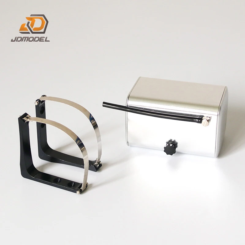 خزان الوقود اسطوانة النفط 80 مللي متر 120 مللي متر JDM-28 محاكاة سبائك الألومنيوم ل 1/14 تاميا مركبة يتم التحكم بها عن بُعد جرار مقطورة لتقوم بها بنفسك اللعب نموذج أجزاء #4