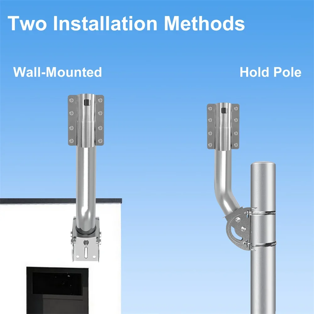Antennenhalterung, Outdoor-Zugangspunkt AP CPE, WiFi-Extender, Wetterstation, für Starlink V2J-förmige Stange und Wandmontage