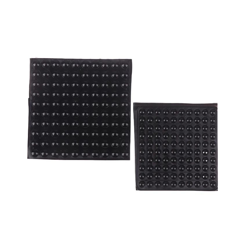 100 Stuks Zwart Kussen Beschermende Pads Zelfklevende Deur Stop Rubber Demper Buffer Kast Bumpers Siliconen Meubelpads