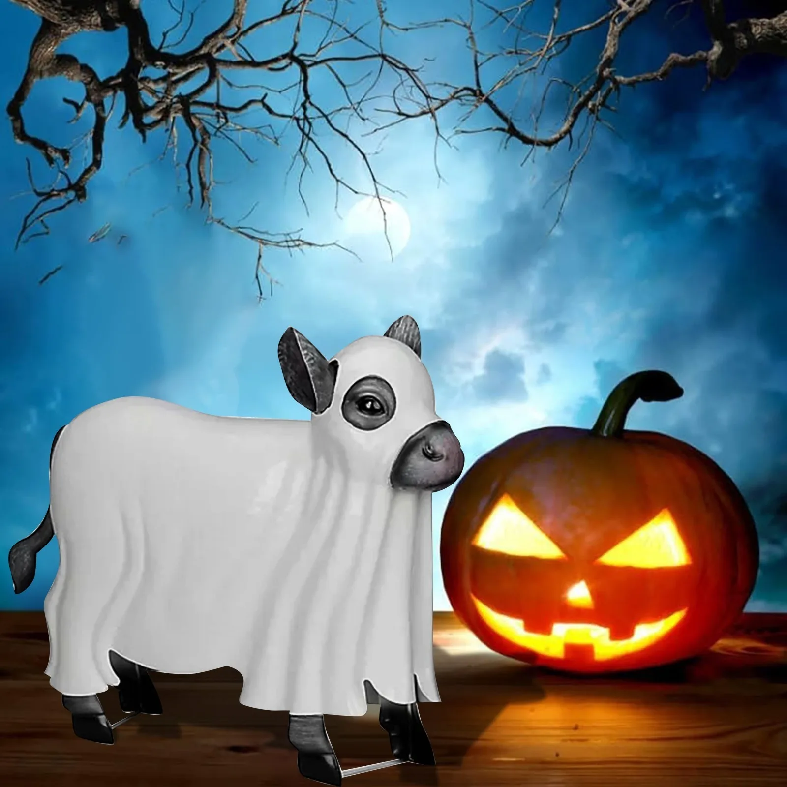 

Halloween Cattle Horrible Decoration Ornament Party Indoor Outdoor Garden Ornament Birthday Party Home Decoration Accessories