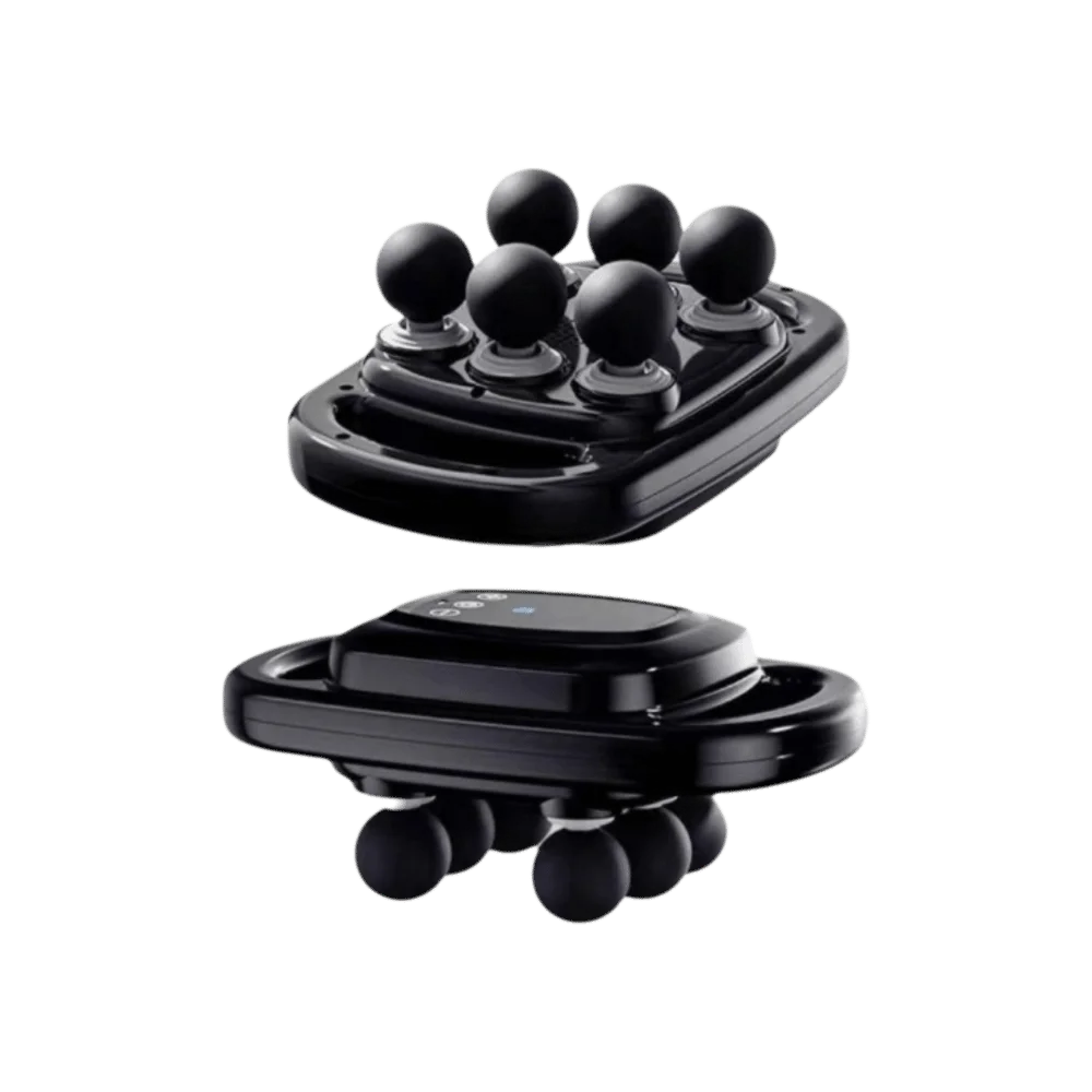 

Электрический высокочастотный массажер для талии с 6 головками, 9 передач, регулируемый массажер для мышц, массажер для шеи, плеч, Masajeador