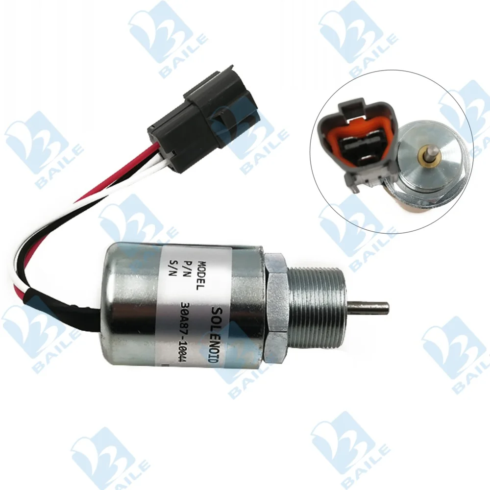 

30A87-10044 Fuel Stop Solenoid Valve For Mitsubishi 12V S4L S3L L3E SA-3725-12 30A87-20404 30A87-20400 PJ7415748 Stop Solenoid