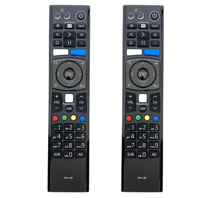 

2X RM-L08 Smart Remote Control For Humax Set-Top Box Freeview Play FVP-4000T FVP-5000T