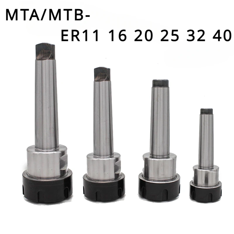 

MT-ER Toolholder MTA2 MTA3 MTA4 MTB2 MTB3 Morse Taper Shank Tool Holder ER11 ER16 ER20 ER25 ER32 ER40 CNC Machining Center