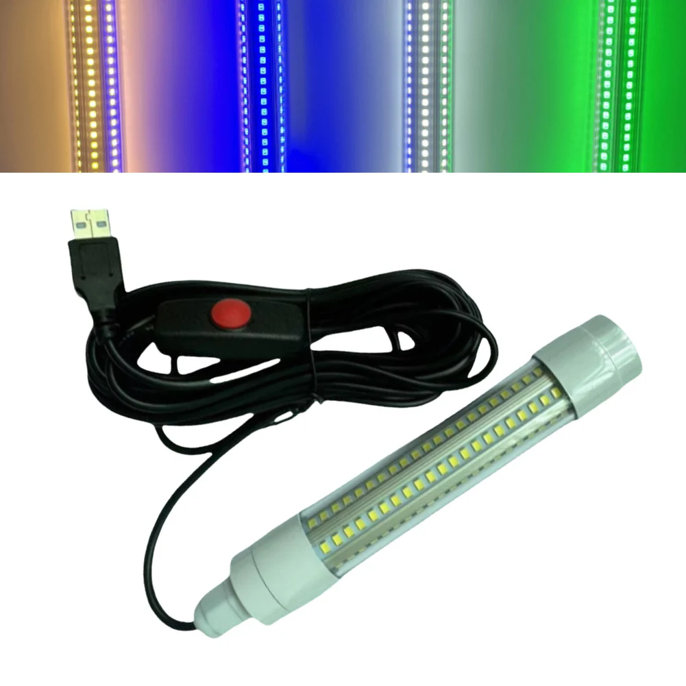 

Светодиодный светильник для рыбалки, подводный 5 В, 13 Вт, USB-зарядка, устройство для сбора рыбы, светильник для привлечения рыбы, рыболовное оборудование, аксессуары, инструменты