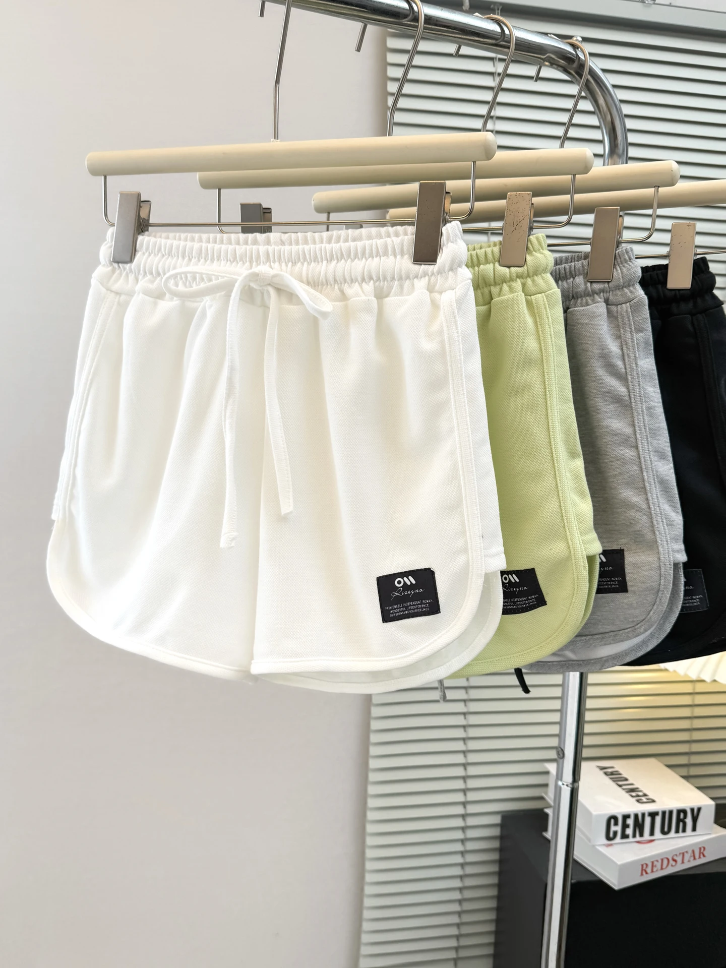 

High Waist Wide Leg Short Pants Women's Summer Casual Sports Hot Pants Trendy Label Embroidery Design Korean Style Loose Fit