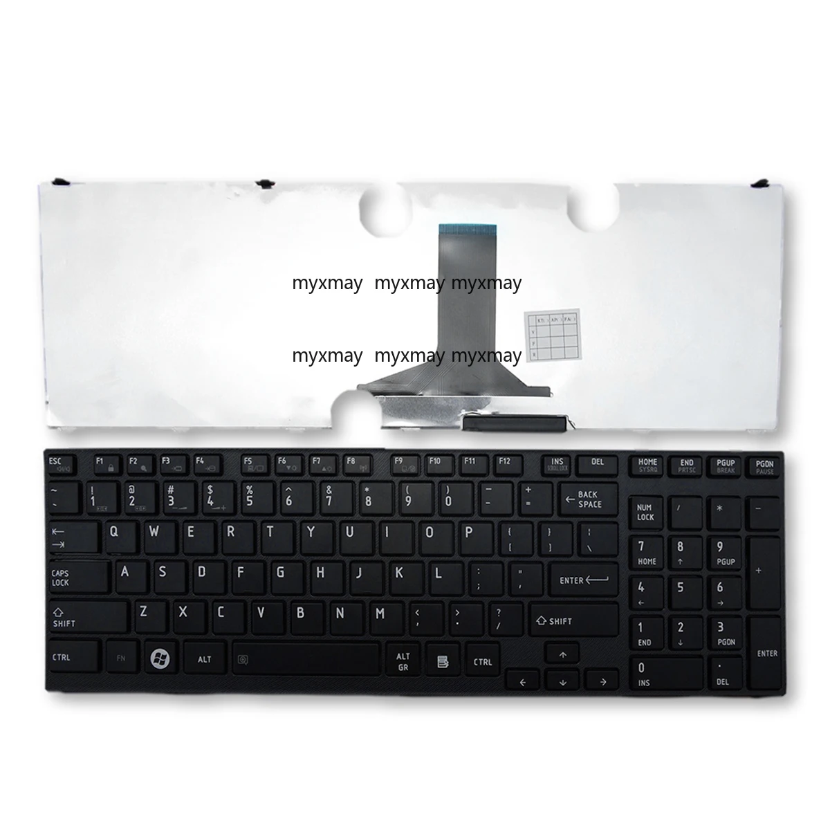 

Laptop Keyboard Replacement for Toshiba Satellite P750 P750D P755 p755-s5320 P770 P770D P775 p775-s7215 Series US Layout