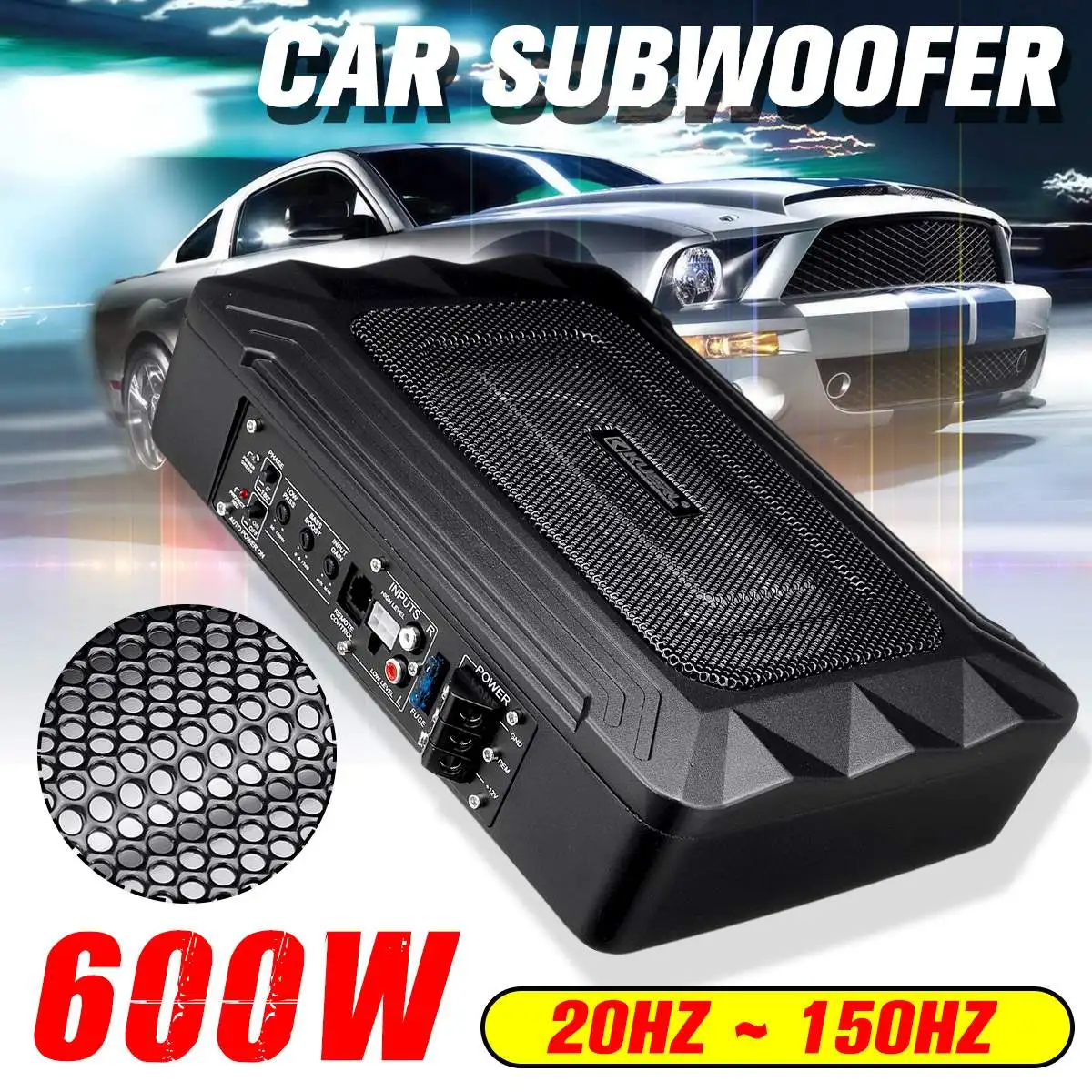 600W Car Bass Subwoofer Audio Amplifier Ultra thin Powerful Amplifier Home Power Amplifier Professional Car Amplifier Speakers