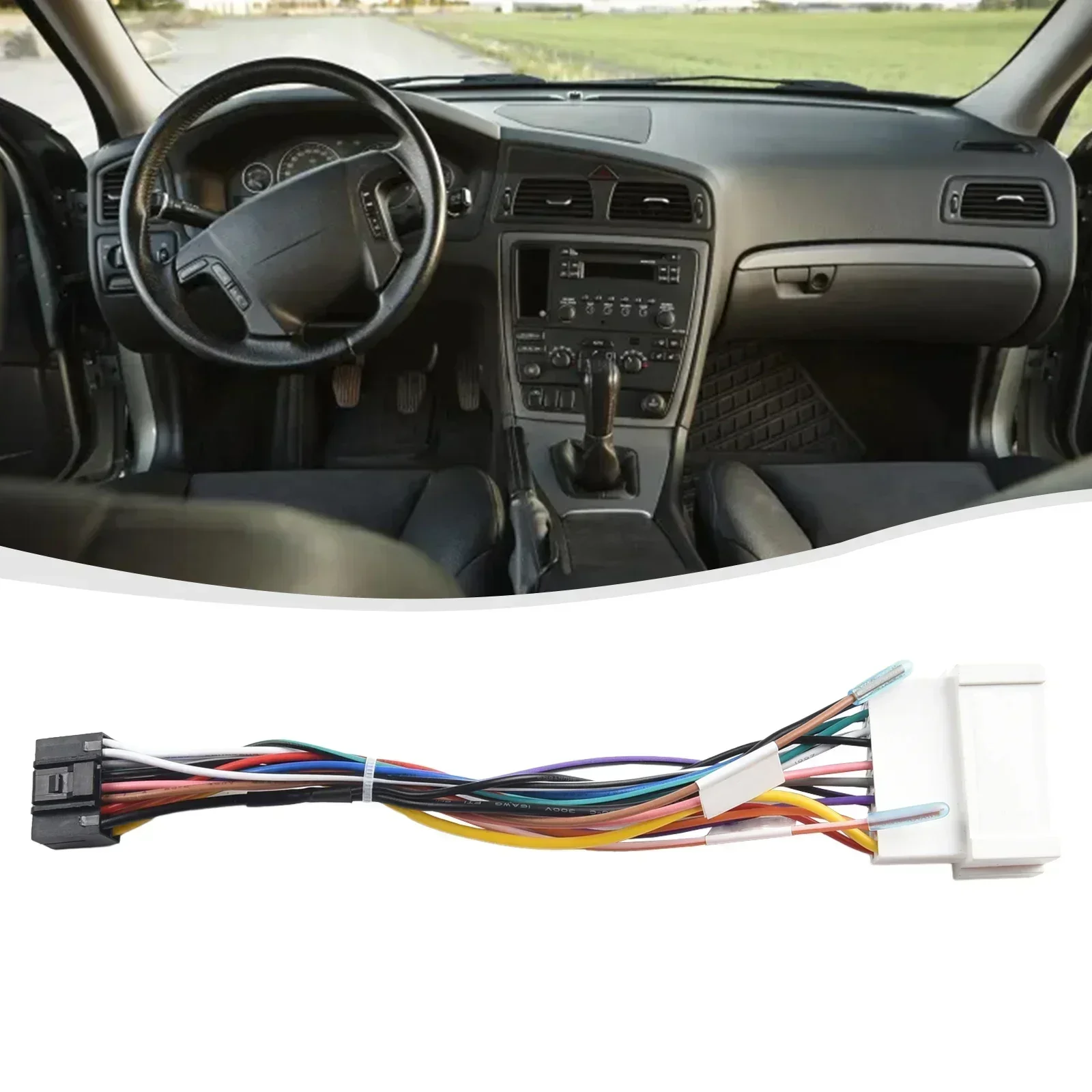 

Car Audio Player 16PIN Power Cable Adapter For Hyundai Tucson For Elantra 05-09 Music Radio Stereo Audio Cable
