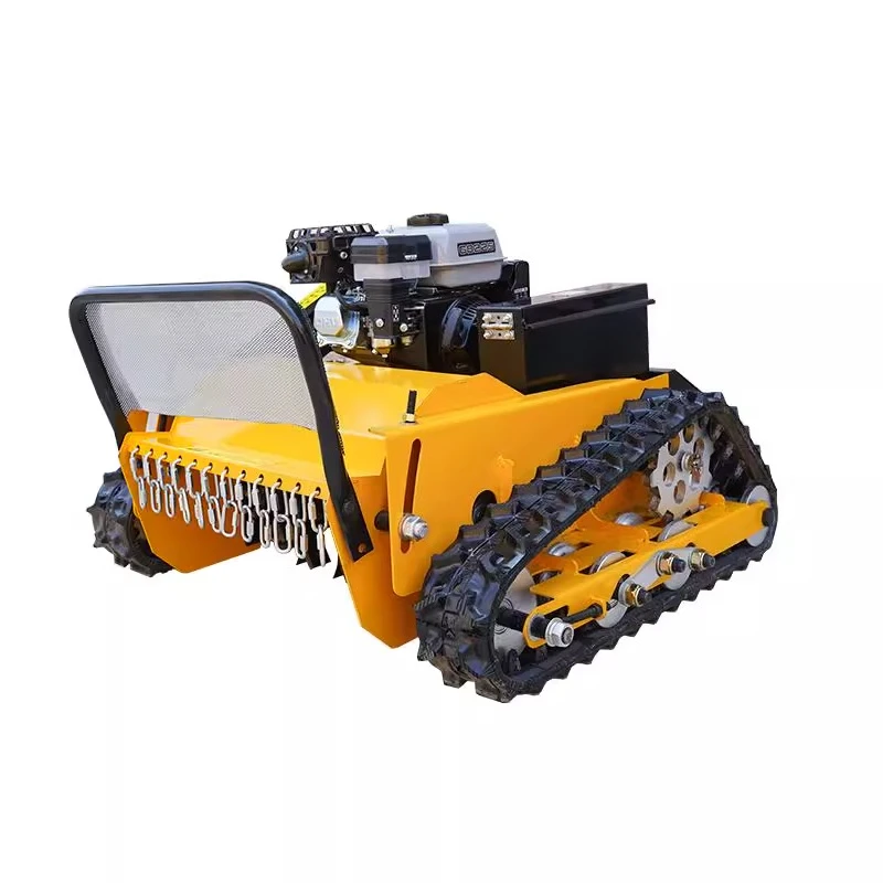 

Remote control lawn mower, crawler multi-function orchard mower