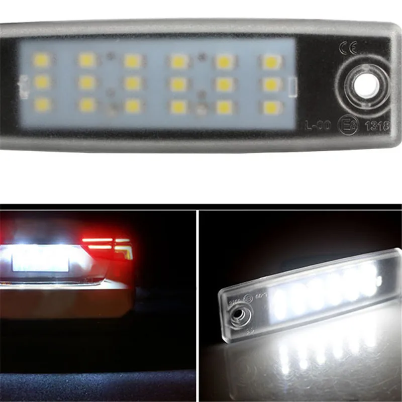 

2Pcs LED License Plate Light Error Free for 1998-2003 Car Tail Number Back Light Lamps LED Trunk Lights Luggage Compartment Lamp