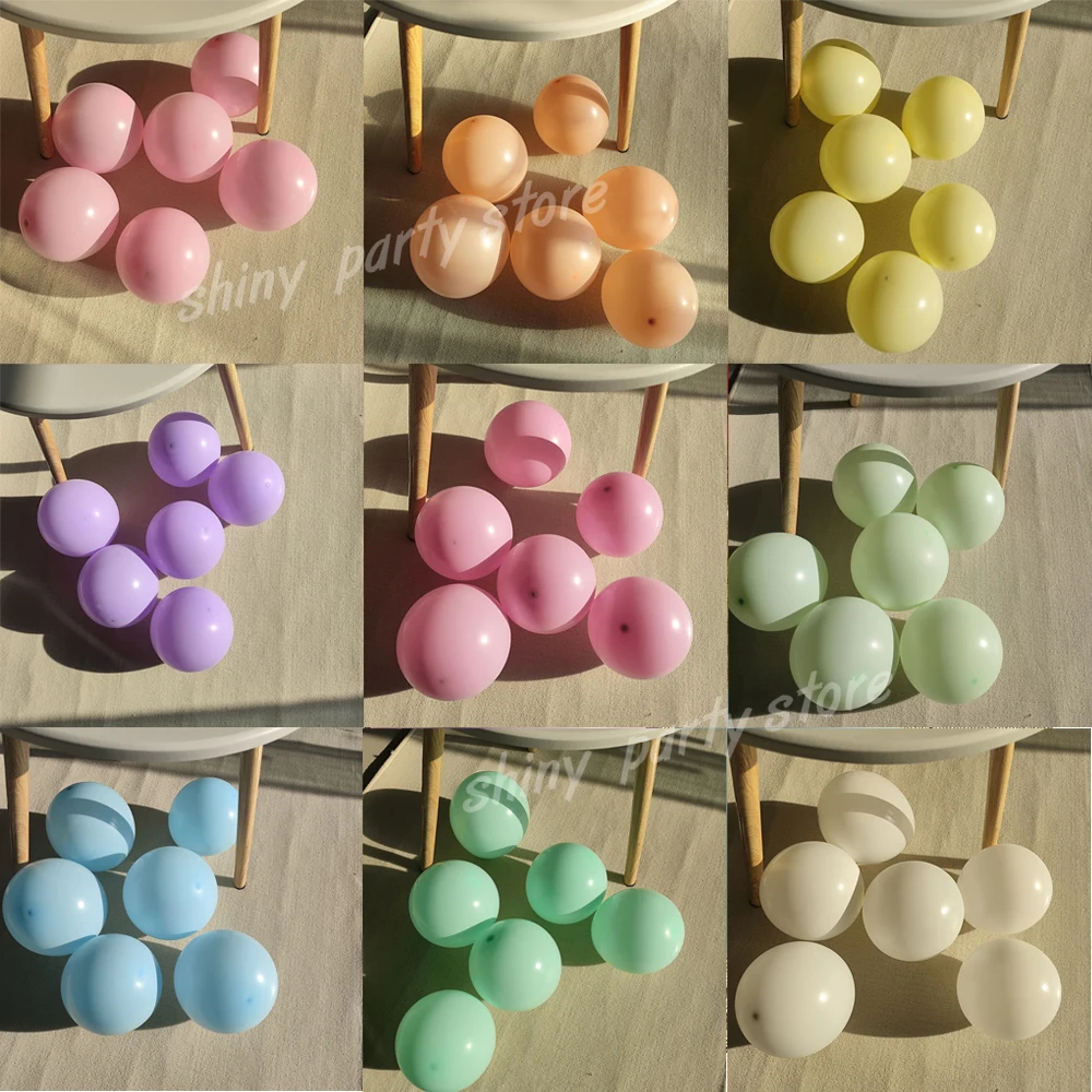 

10/12inch 50pcs Macaron Latex Balloon Kids Birthday Party Decoration Adult Wedding Decorations Helium Globos Baby Shower Ballon