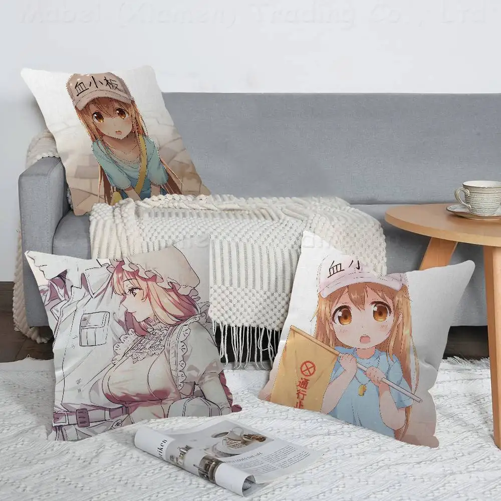 Anime Cells At Work! Pillow Anime Pillow Sofa Bed Head Pillow Cover Cushion Cover Fashion