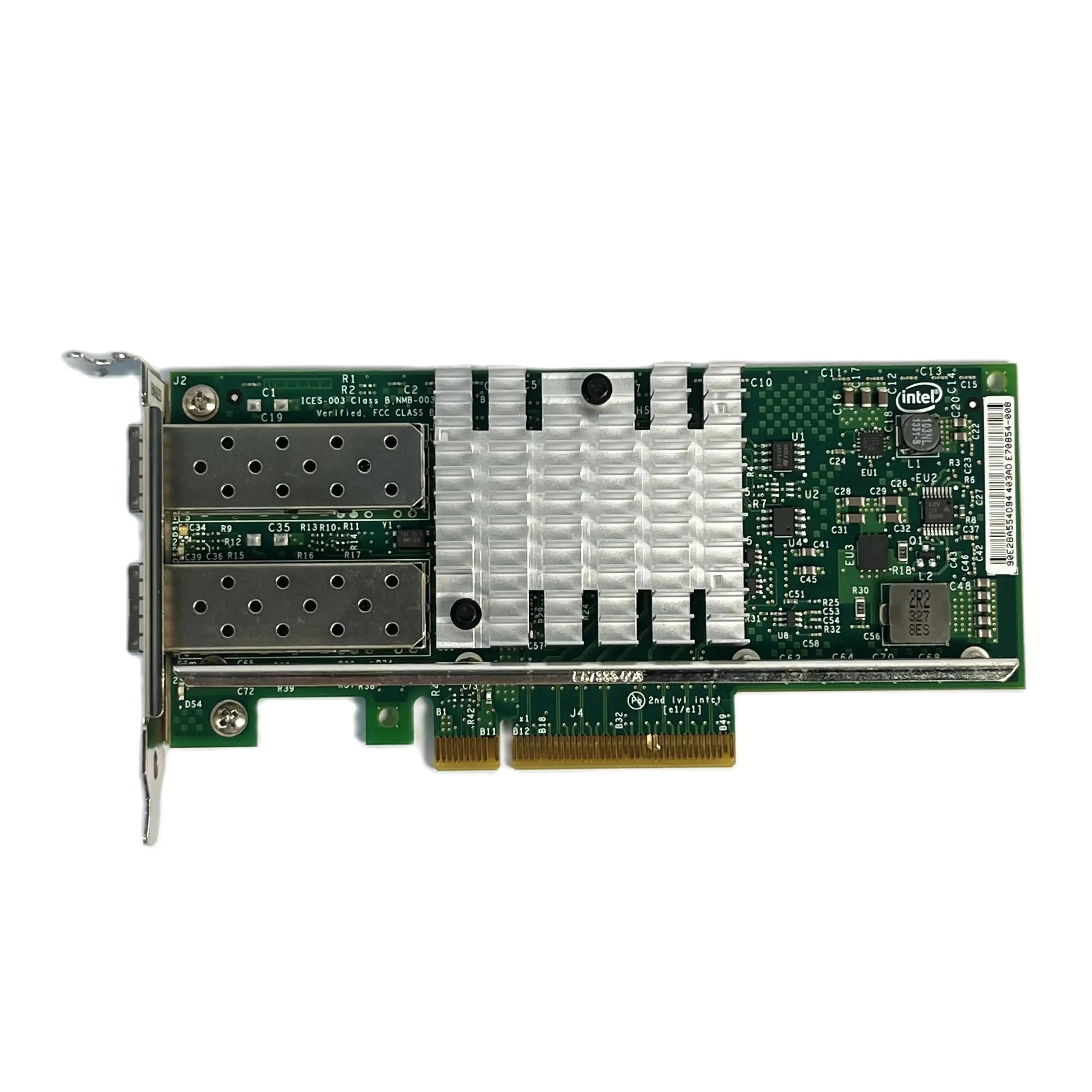 홀로그램 장착 X520-SR2 X520-DA2, 듀얼 포트 이더넷 네트워크 어댑터, 인텔 10GBase PCI Express x8 82599 EN 칩, E10G42BTDA, 신제품