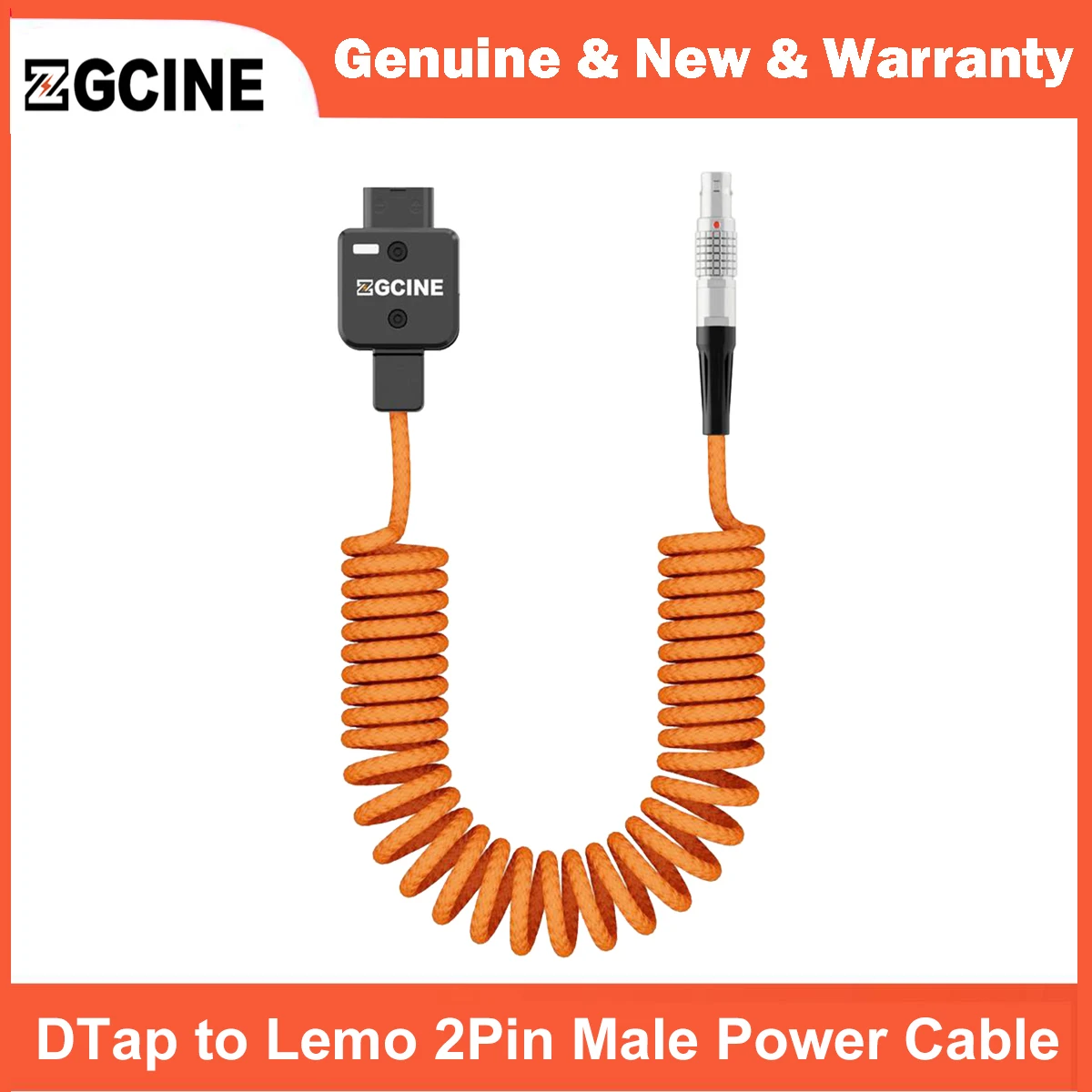 Cable de Alimentación ZGCINE DTap a Lemo Recto de 2 Pines Macho para Cámaras RED ARRI SONY, RED Raven, ARRI ALEXA Mini, Sony ILME-FX3