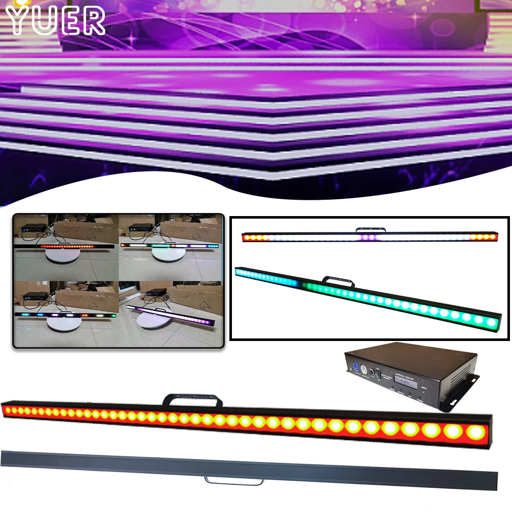 

Led RGB 3IN1 40X0.5W Black frosted Lens Disco Digital Tube Pixel Tube DMX Controller For Party Bar Stage Club Effect Par Light