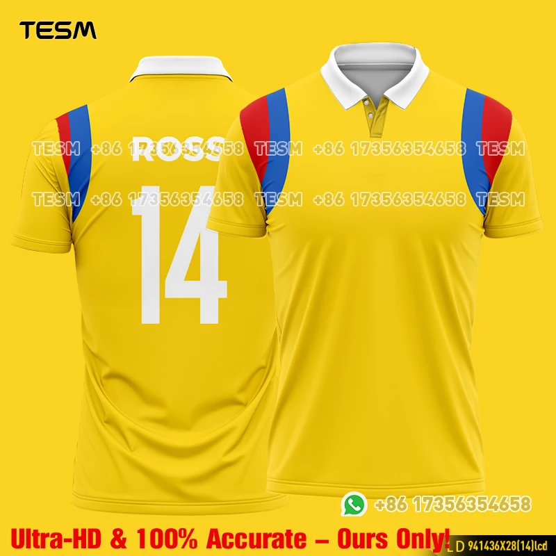 TESM Family Matching Retro Football Polo Shirt Men Soccer Jersey Style Short Sleeve Casual Sports Fan Top