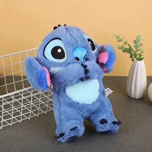 Kawaii Stitch Baby Plush Doll ، رفيق النوم ، صوت موسيقي مهدئ مع وسادة هوائية وضوء ، هدايا ألعاب التنفس أعلى 8 دمى Lilo Stitch مبيئات - رقم 4