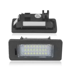 2pcs Error Free White 18 LED Light Number License Plate Lights Lamps LED Tag Lights For Audi A1 A4 B8 A5 S5 A6 S6 A7 Q5 TT TTS