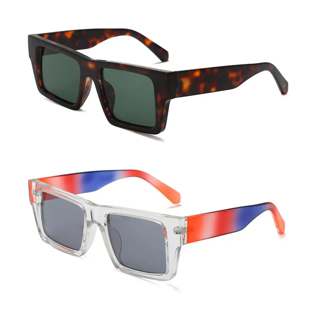 Kleurrijke Y2K Vierkante Frame Zonnebril 2022 Fashion Zonnebril Vrouwen Mannen Retro Straat Schieten Shades UV400 Brillen