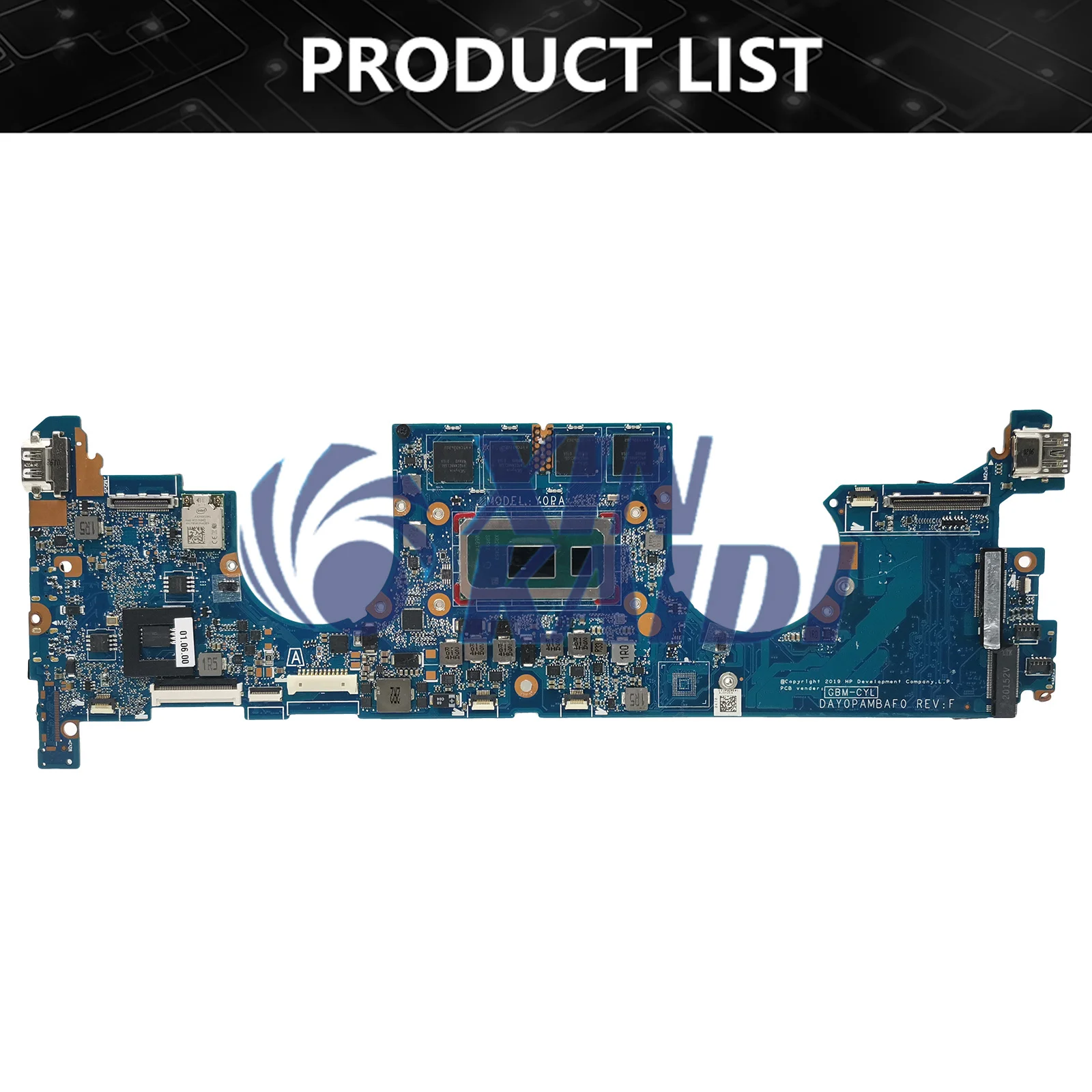 Notebook Mainboard For HP X360 1030 G4 L78696-601 L70769-601 DAY0PAMBAF0 Laptop Motherboard With CPU I3 I5 I7 8th 8G 16G RAM