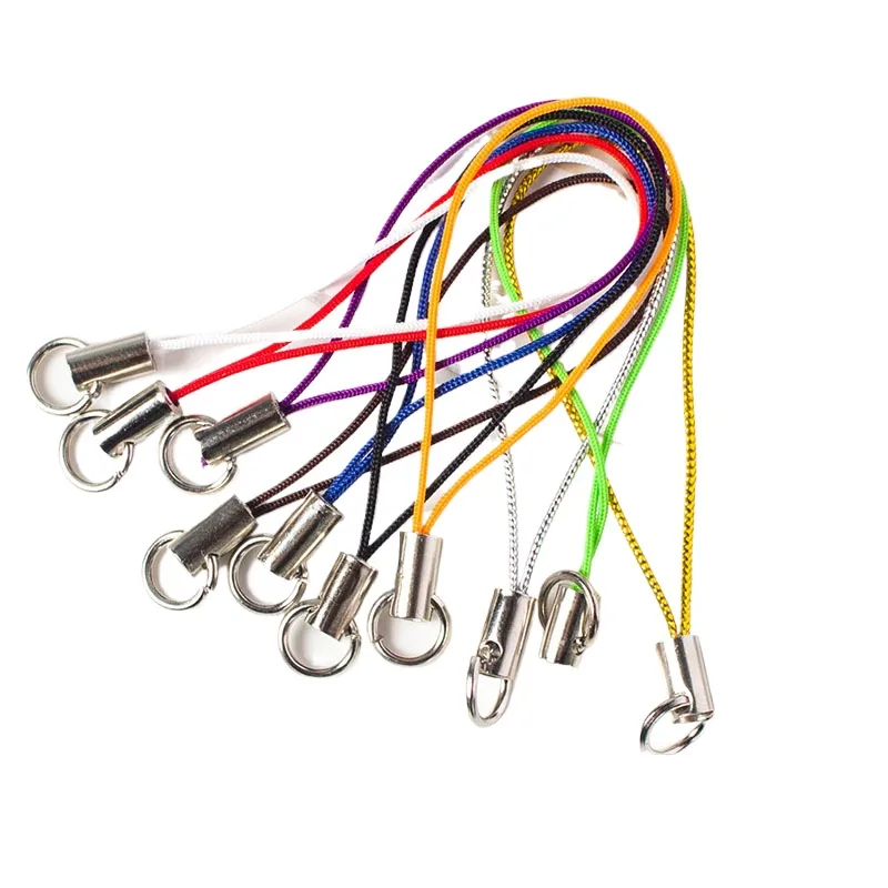 

1000pcs Diy Toys Accessories Colourful Single Loop Mobile Phone Rope Small Lanyard Pendant Ropee Handmade Straight Pipe
