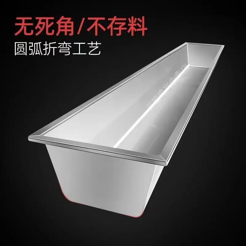 

Stainless steel beef and sheep drinking trough Thickened cattle feeding trough Stainless steel sheep trough