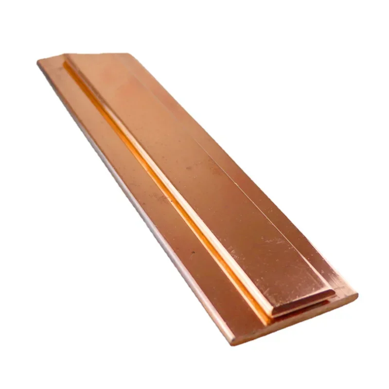 

10x20x200mm Pure Copper Strip Red Copper Pad Foil Plate Bar DIY CNC Material 10mm T2 Square 200mm Long