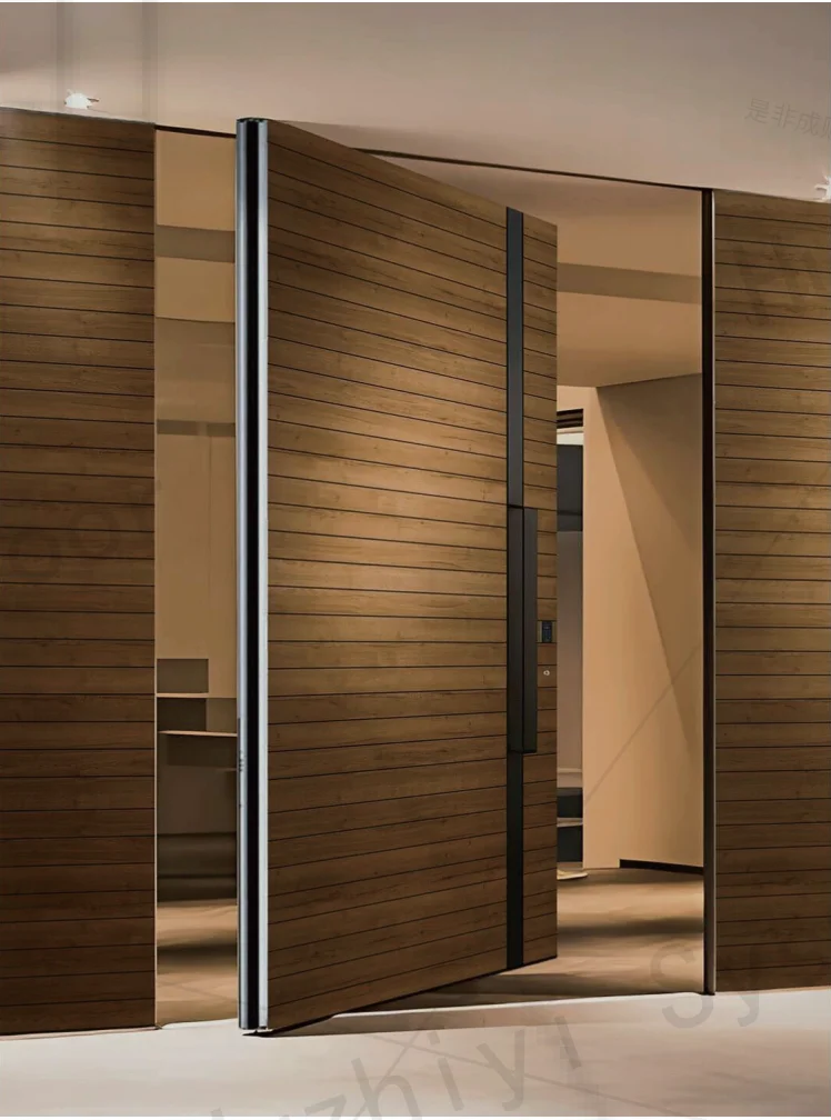 Modern Design Front Entry Steel Wooden Fiberglass Factory  for Residential Apartment Project for Europe with Front  Lock