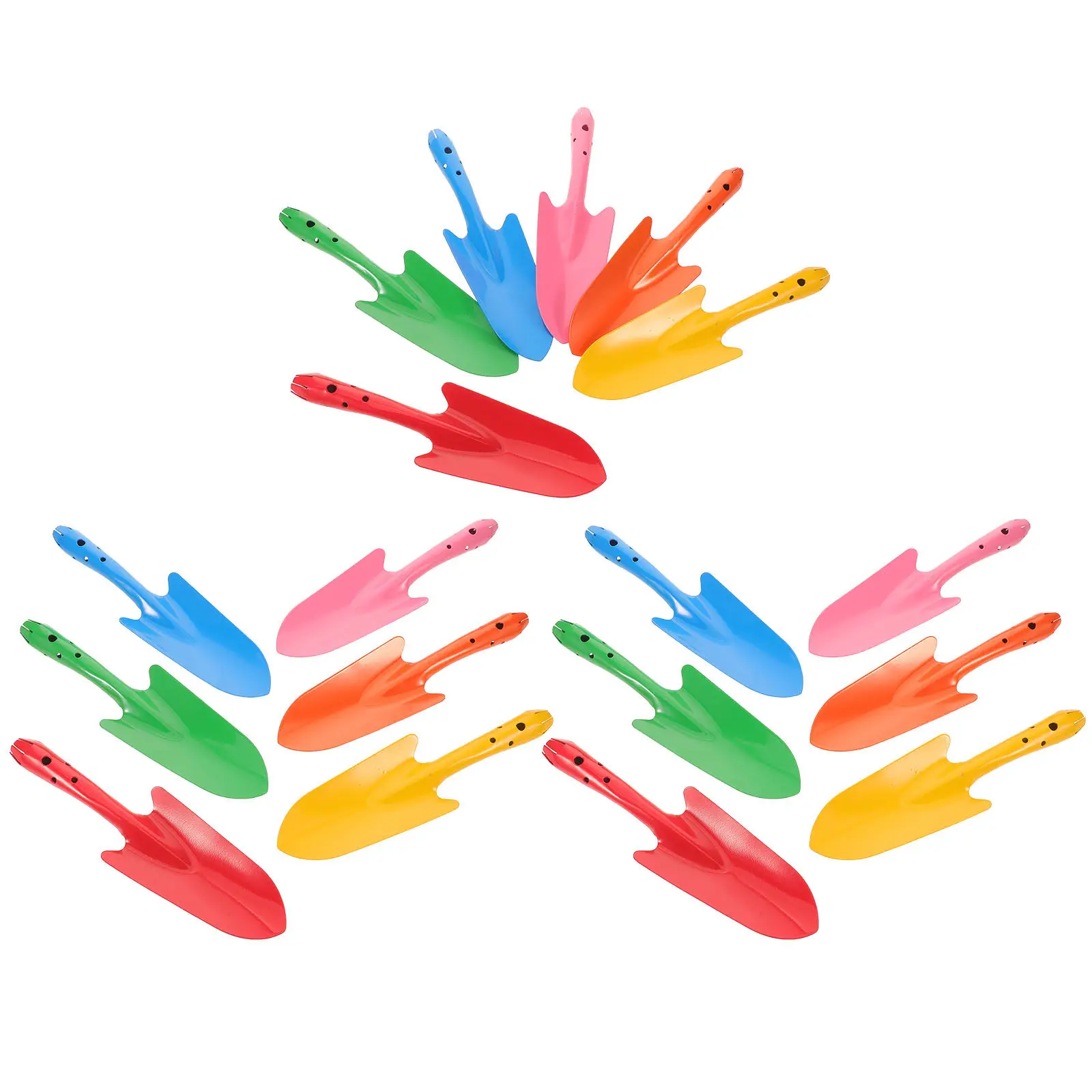 

Набор из 18 миниатюрных металлических лопаток для сада: ручные совки для посадки, пересадки растений, садоводства, цветочных грядок, для дома и помещений