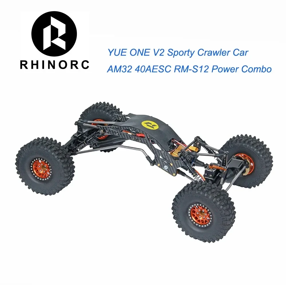 RhinoRC YUE ONE V2 1/10 Scale Sporty Crawler Car AM32 Brushless Outrunner Motor Combo for MOA Competition Off-Road Crawling