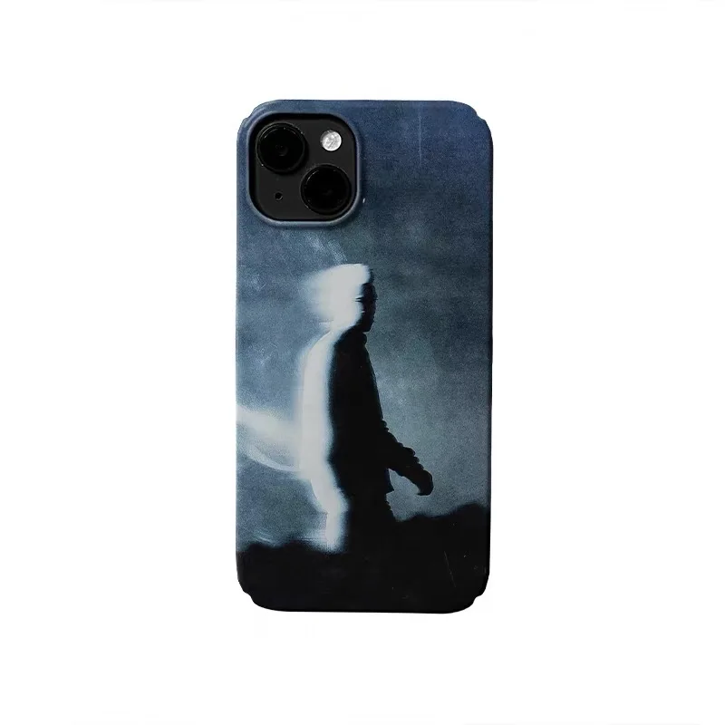 

Ins Blue Shadow Splitting Illusion Phone Case for IPhone 17 16E 15 14 Plus 13 Mini 11 Pro Max 12 Pro Back Cover XS XR SE Case