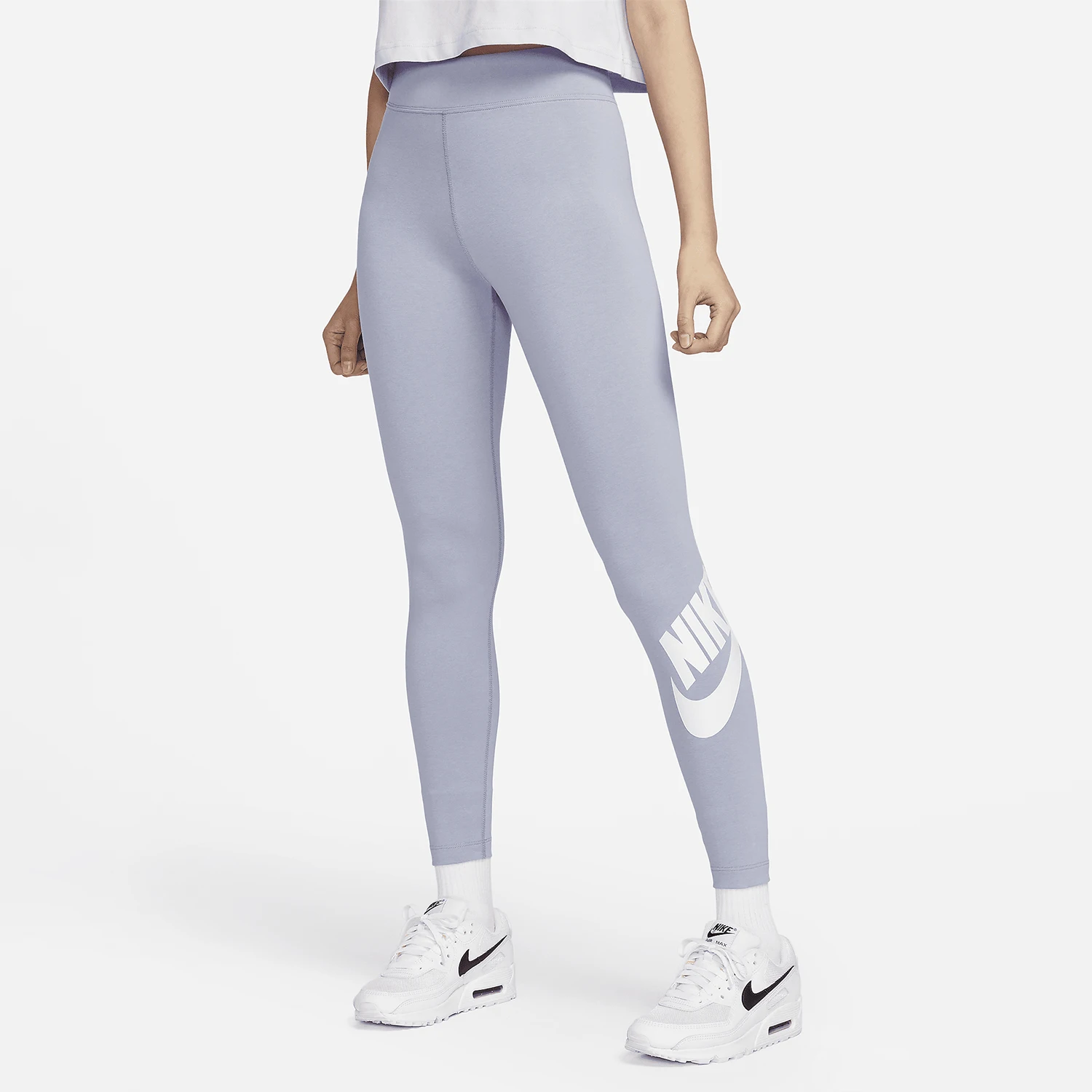 

Новые женские спортивные узкие брюки Nike Authentic Summer с высокой талией для фитнеса CZ8529-519