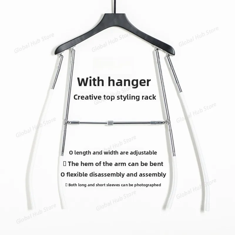 Tops Creative Modeling Photography Hangers, Adjustable Model Display Hangers, Clothing Creative Hanging Props