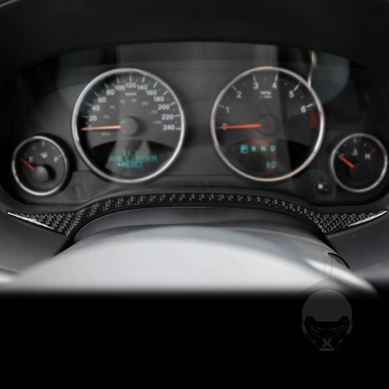 For Compass/Patriot 2009 2010 2011 2012-2017 Car Interior Accessories Speedometer Overlay Cover – Interior Carbon Style Wrap