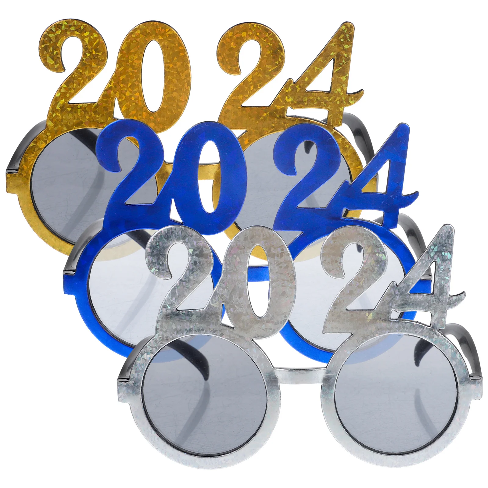 

3 шт., крутые очки для вечеринки с цифрами 2024, реквизит для очков, забавные новогодние принадлежности для вечеринок, аксессуары для выпускного выступления