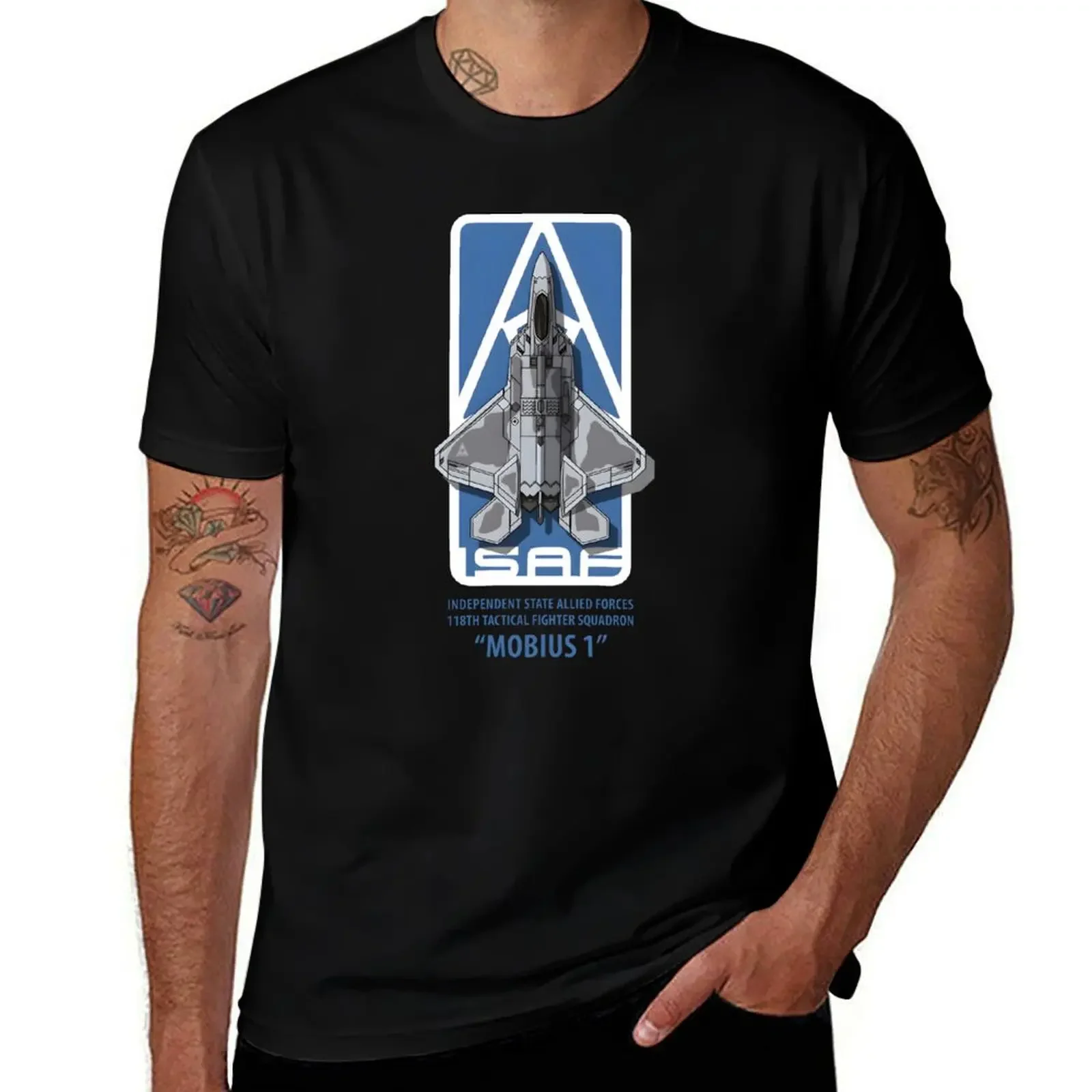 Ace Combat ISAF Mobius 1 T-Shirt anime t shirts essential t shirt Short sleeve tee mens graphic t-shirts big and tall