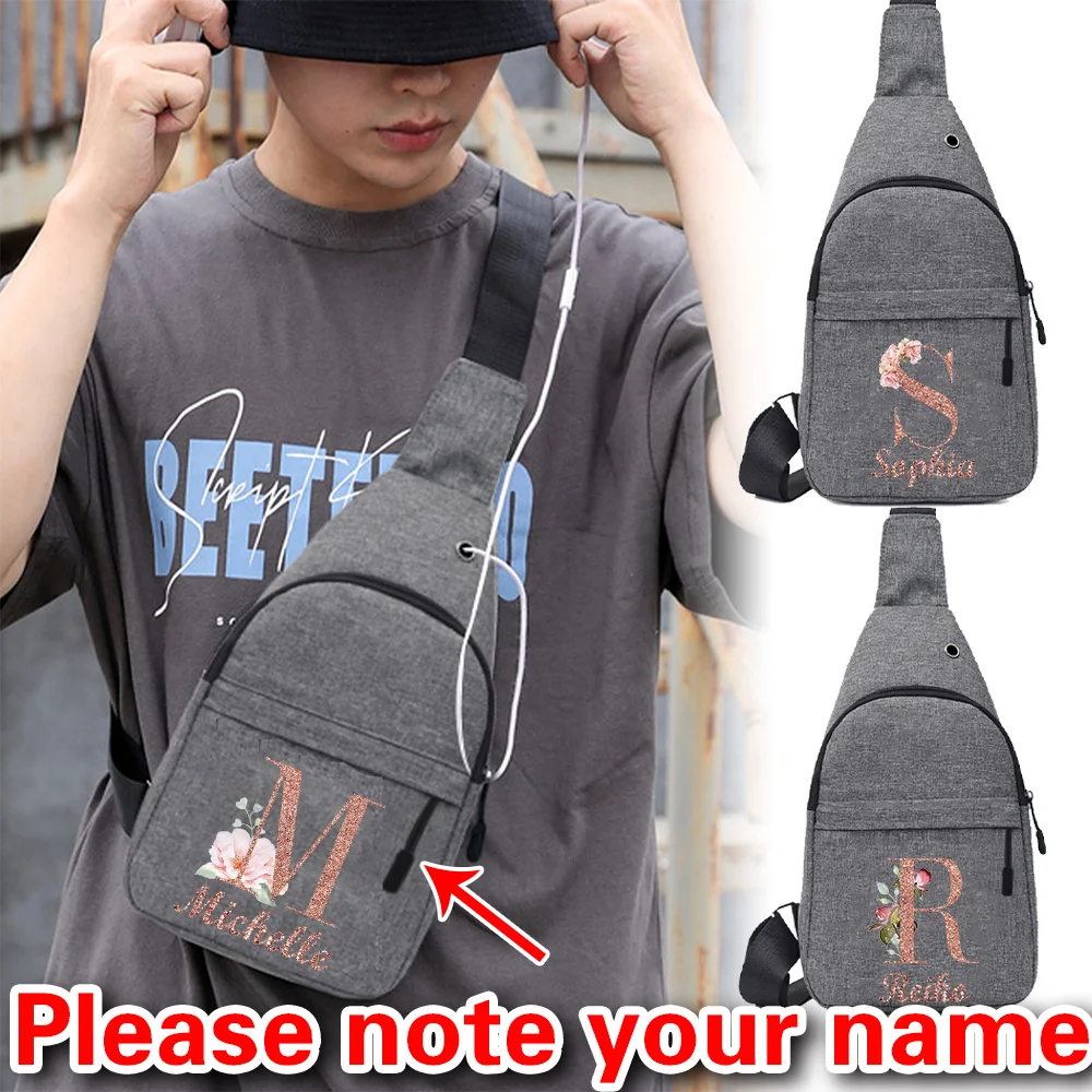 

Персонализированная портативная нагрудная сумка большой емкости для отдыха, водонепроницаемая спортивная сумка для бега и езды на велосипеде на открытом воздухе