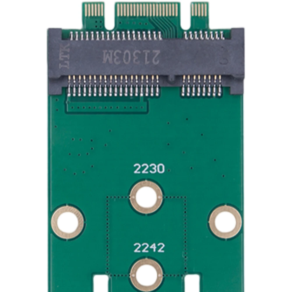 MSATA-NGFF 수 컨버터 어댑터 카드, 2242/2260/2280 M.2 SSD용 NGFF-MSATA 수 라이저 어댑터