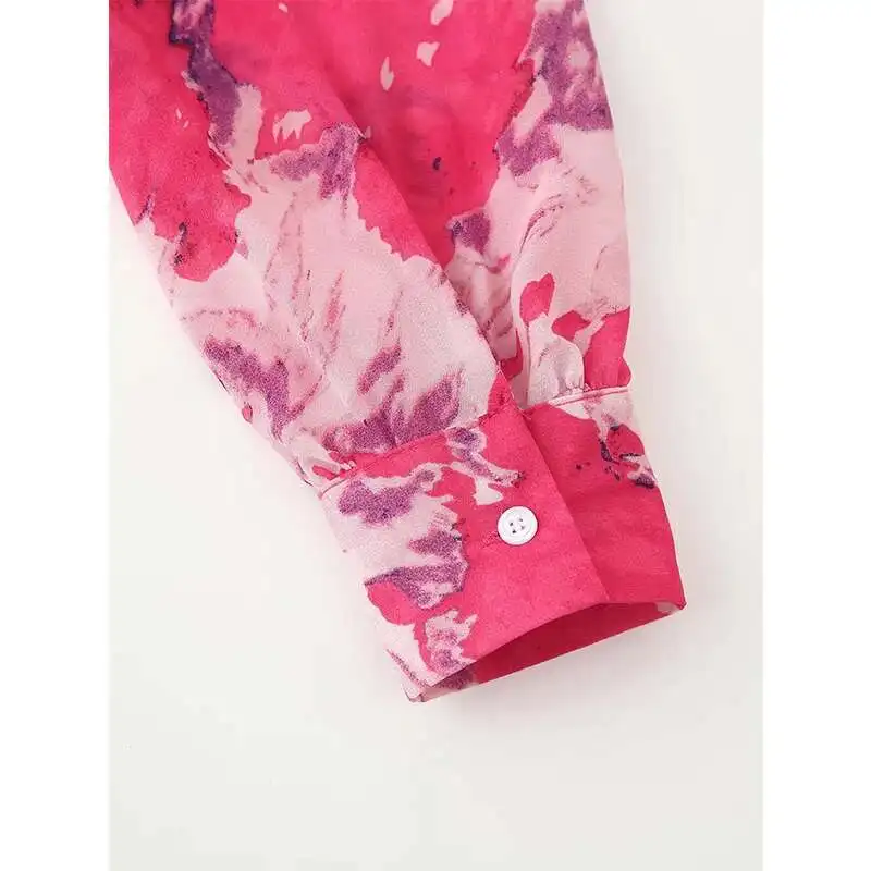 BabYoung Frühling 2025, Damen-Knopf vorne mit Gürteldruck, langes Hemd, Kleider, Stehkragen, A-E, schlank, Chiffon, Maxi, Vestidos