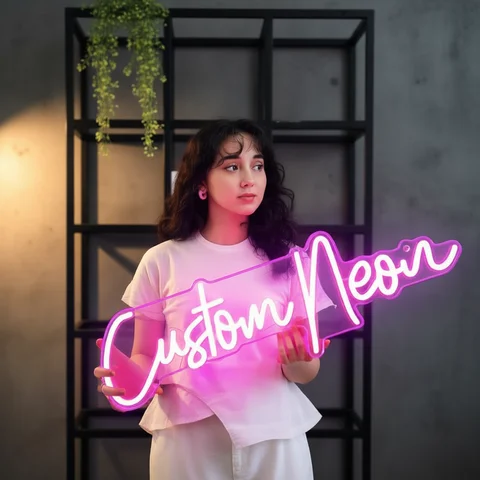 Custom Neon Light for Party Custom Neon Sign Personalized LED Neon Light Acrylic Wall Decor for Wedding Birthday Party Game Room Office Business Logo Name P
