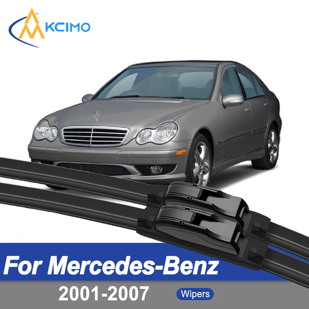 

For Mercedes-Benz C-Class W203 S203 (Wagon) CL203 (SportCoupe) 2001–2007 front Windshield Wipers Easy Installation Quiet Durable